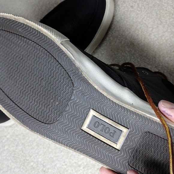 Polo Ralph Lauren men's black leather Chukka boots. Size 10 - Picture 10 of 16